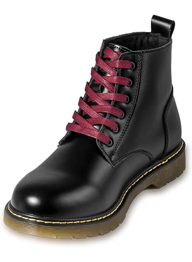 اربطة احذية مسطحة من القطن المشمع للاحذية الطويلة والاحذية الرياضية للرجال والنساء - والأحذية ذات الرقبة الطويلة والفساتين - متوفرة زوجان باطوال وألوان متعددة - Image 3